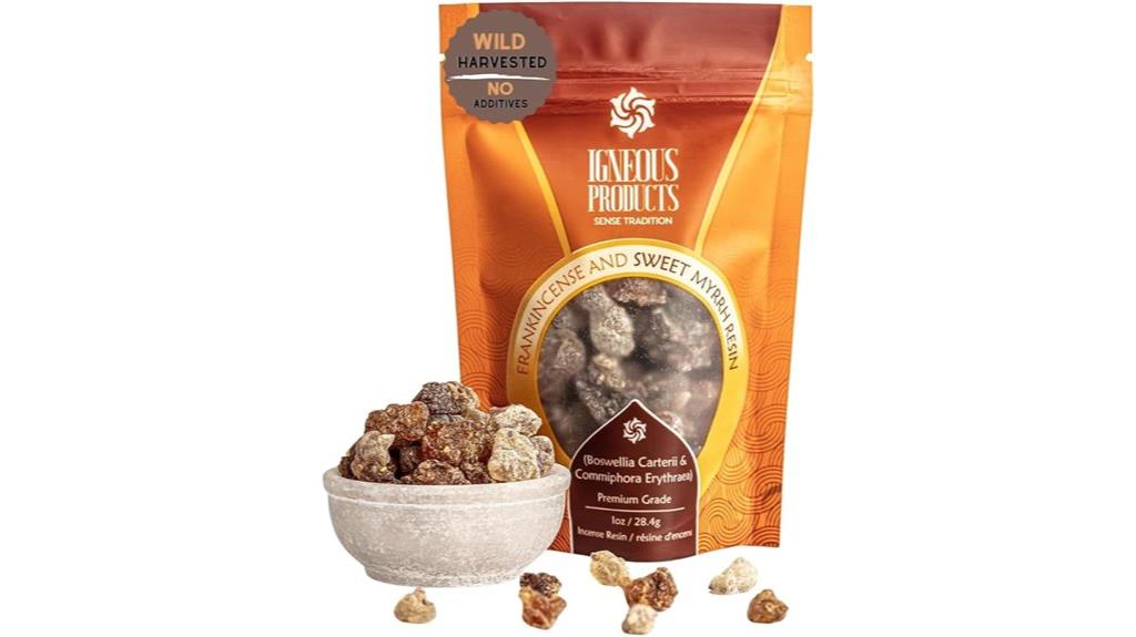 frankincense and myrrh resin