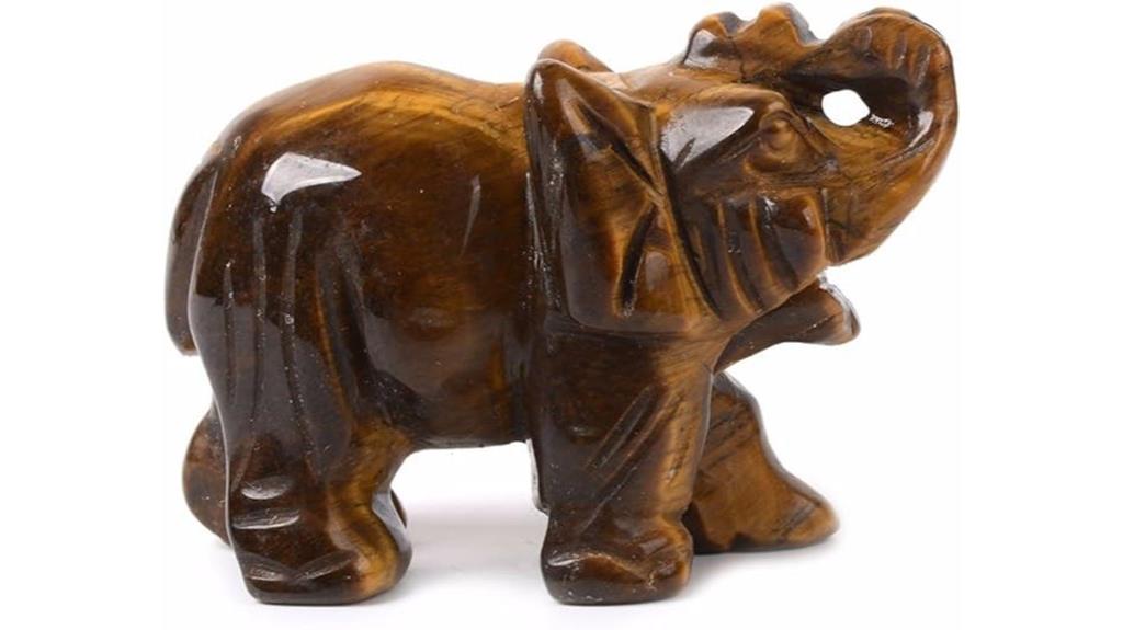 golden tiger s eye elephant