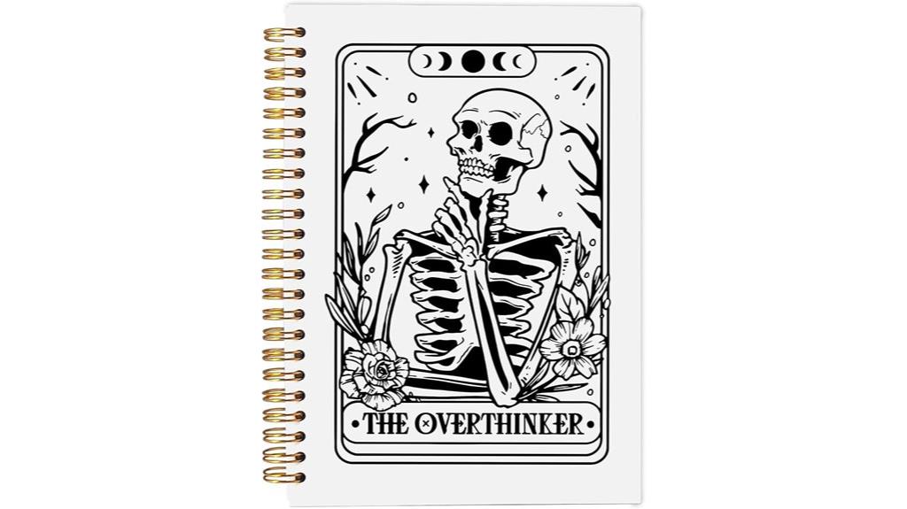 gothic skull tarot journal