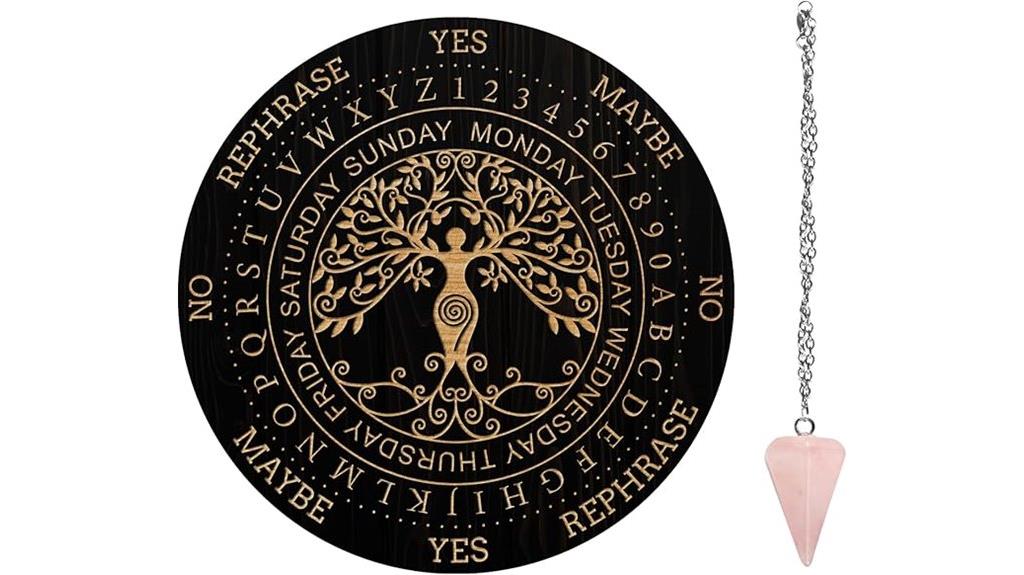 handmade pendulum jewelry set