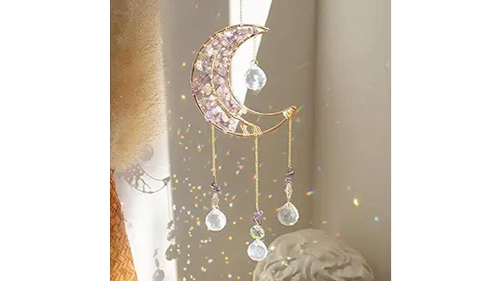 healing crystal sun catcher