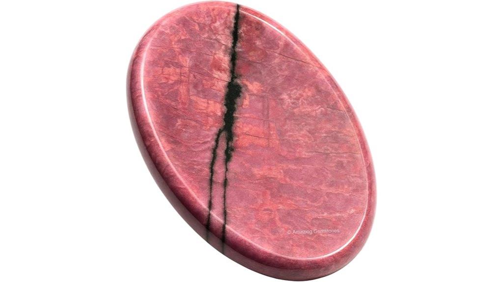 healing rhodonite meditation stone