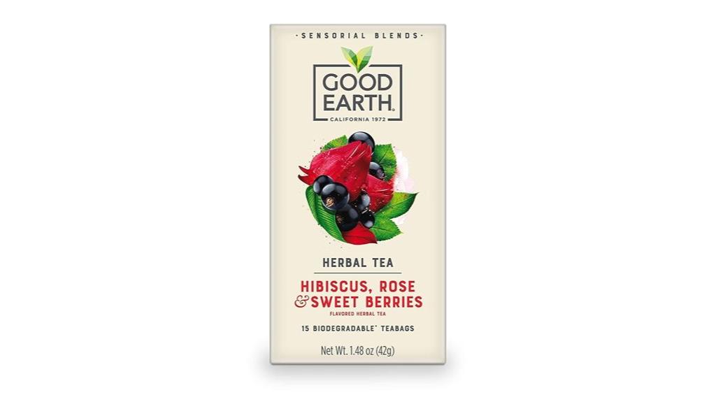hibiscus rose berries tea