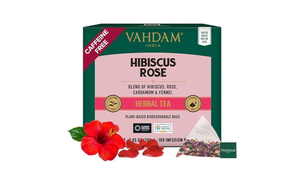 hibiscus rose tea bags