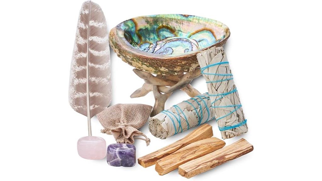 home cleansing smudging set