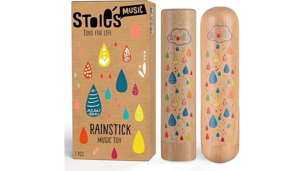 kids wooden rain stick