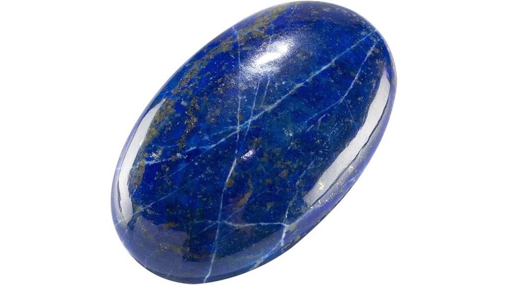 lapis lazuli healing palm stone