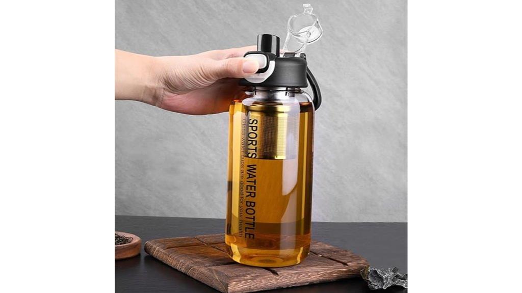 large glass tea infuser