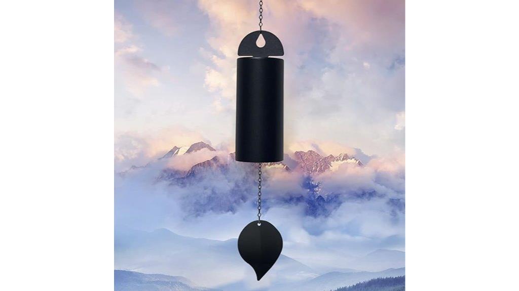 large metal wind chimes