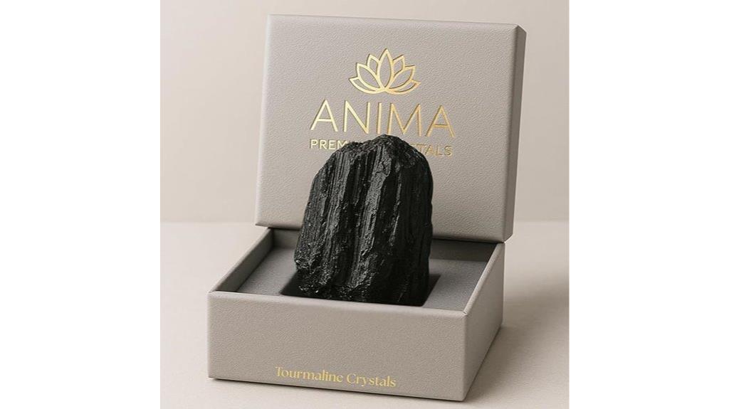 large raw anima black tourmaline
