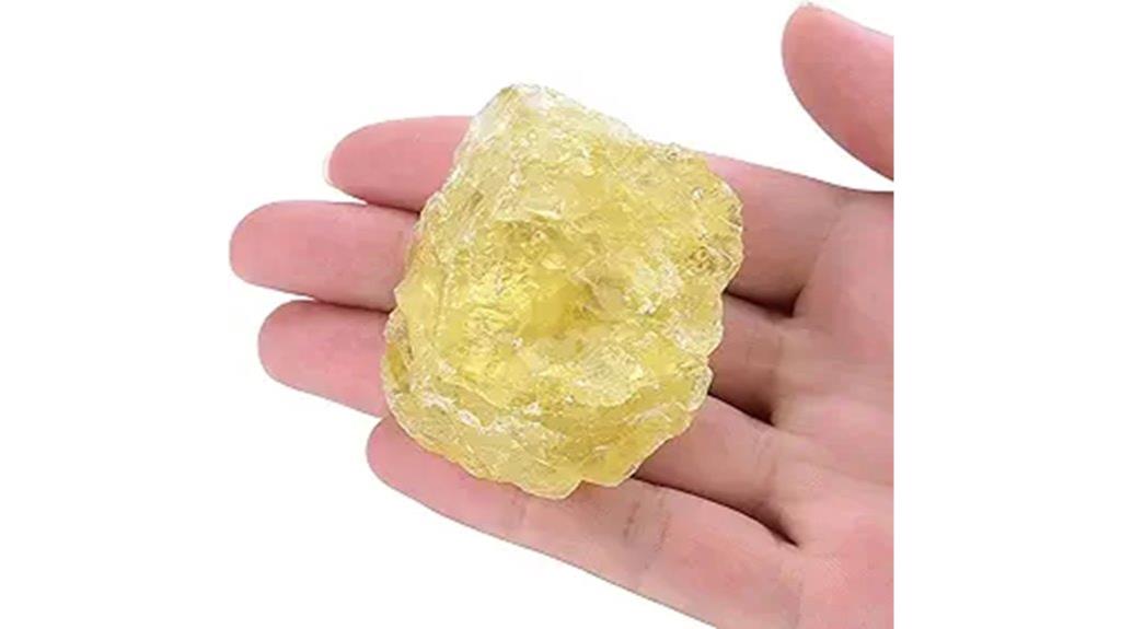 large raw citrine crystals