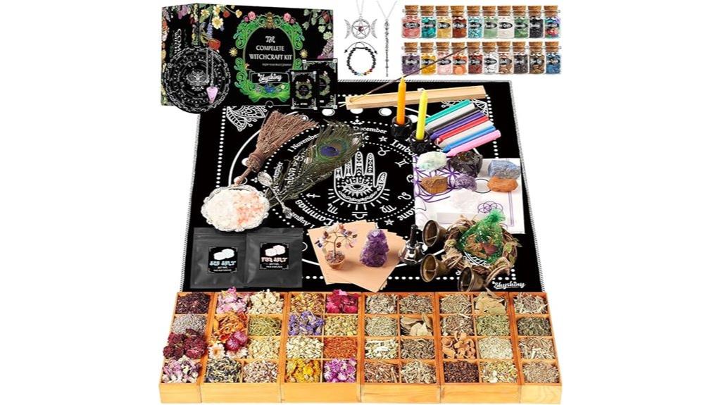 large wiccan supplies pack
