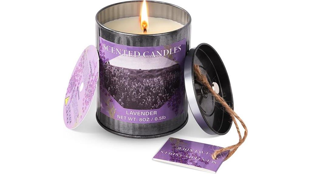 lavender aromatherapy soy candle