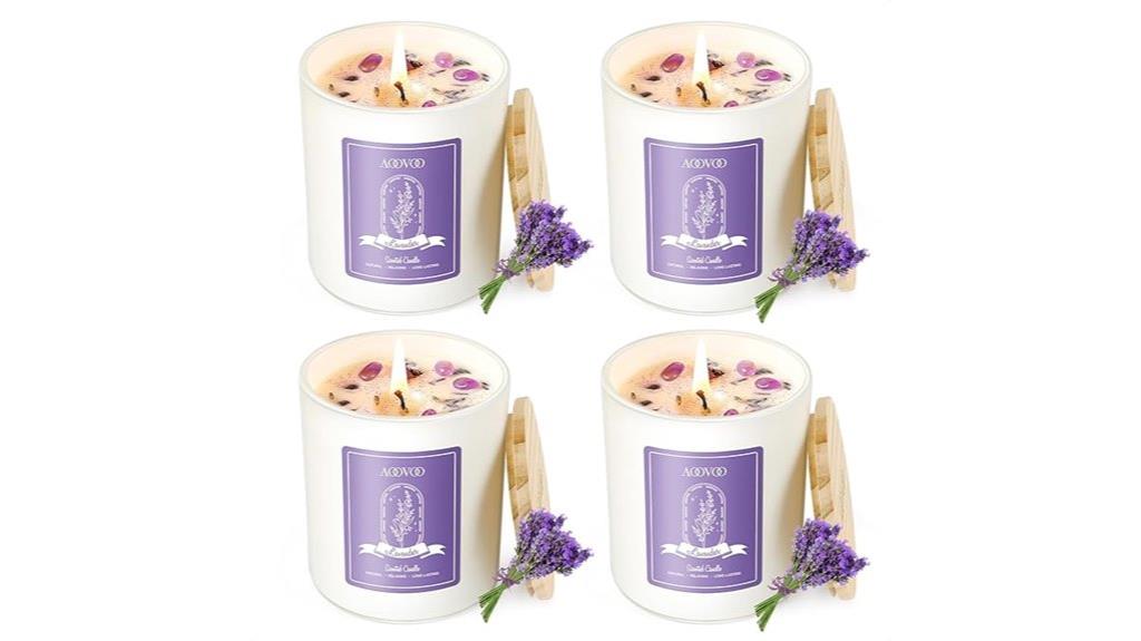lavender scented candle set