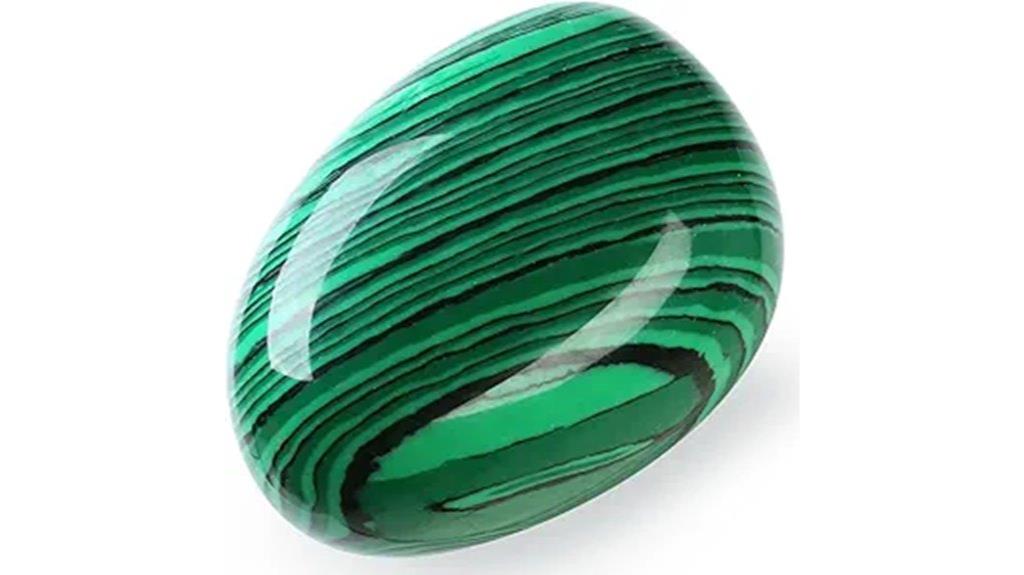 malachite crystal meditation tool