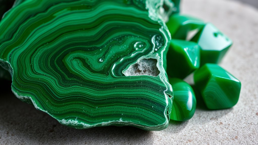 malachite crystals for growth