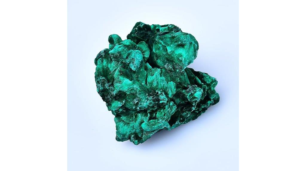 malachite raw crystal set