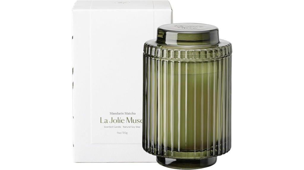 mandarin matcha soy candle