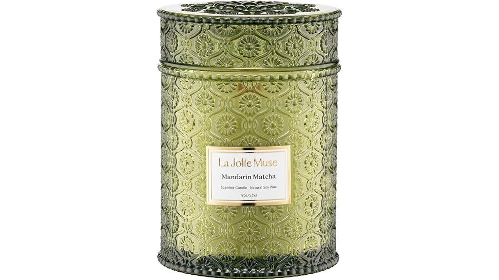 mandarin matcha summer candle