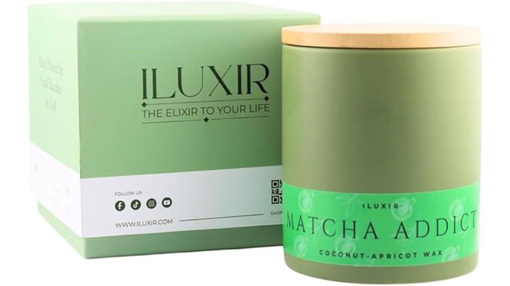 matcha coconut wax candle