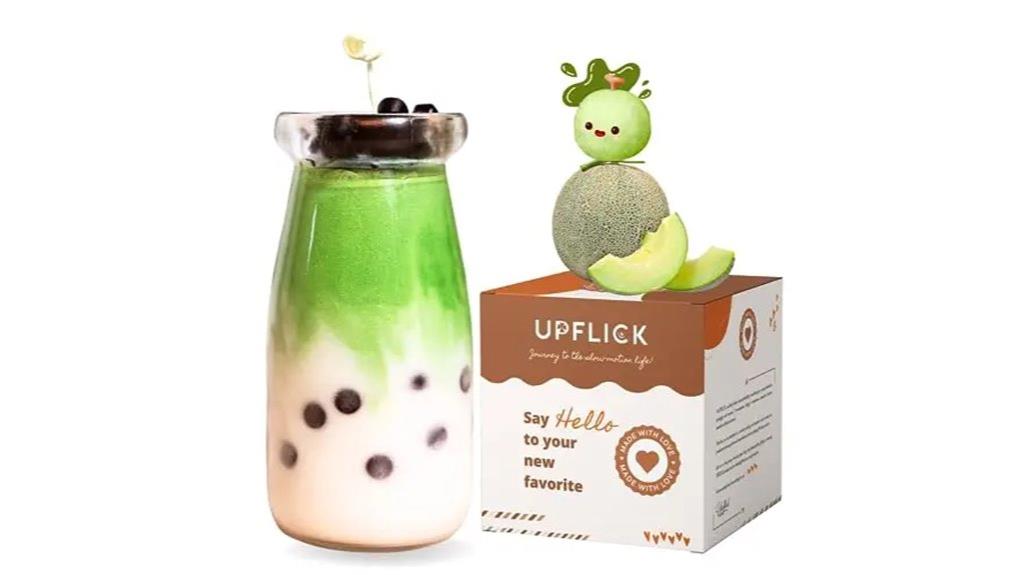 matcha honeydew boba candle