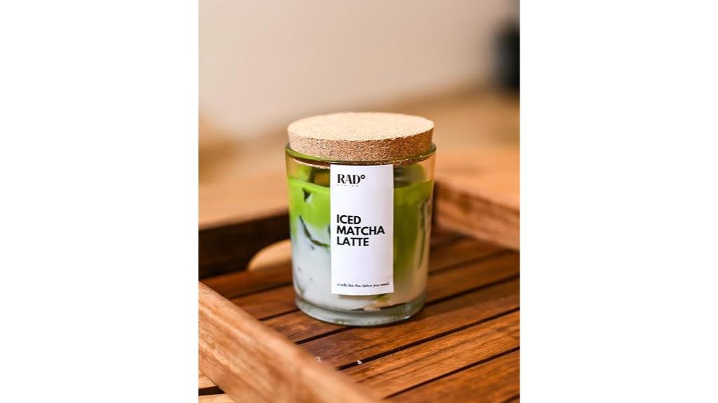 matcha latte scented candle