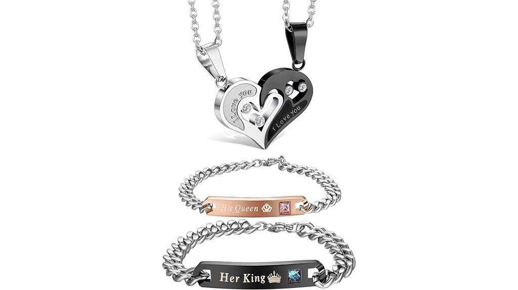 matching couple jewelry set