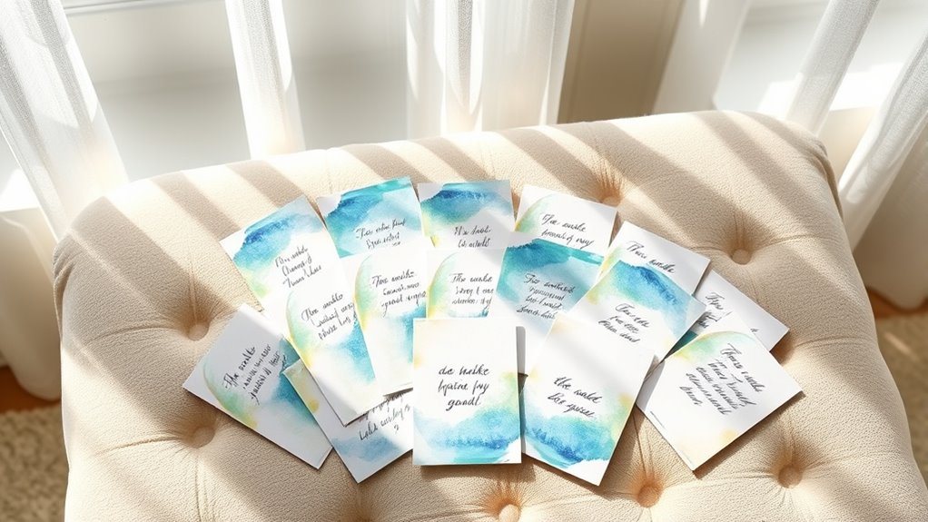 meditation affirmation card selection