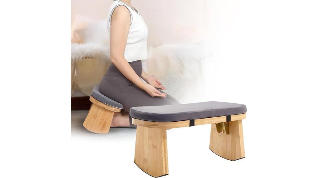 meditation bench with cushion