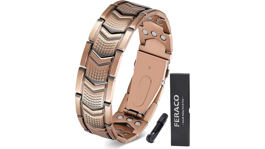 men s copper magnetic bracelet