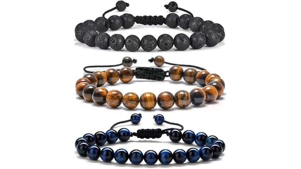 men s natural stone bracelets