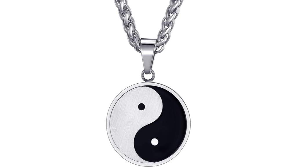 men s yin yang necklace