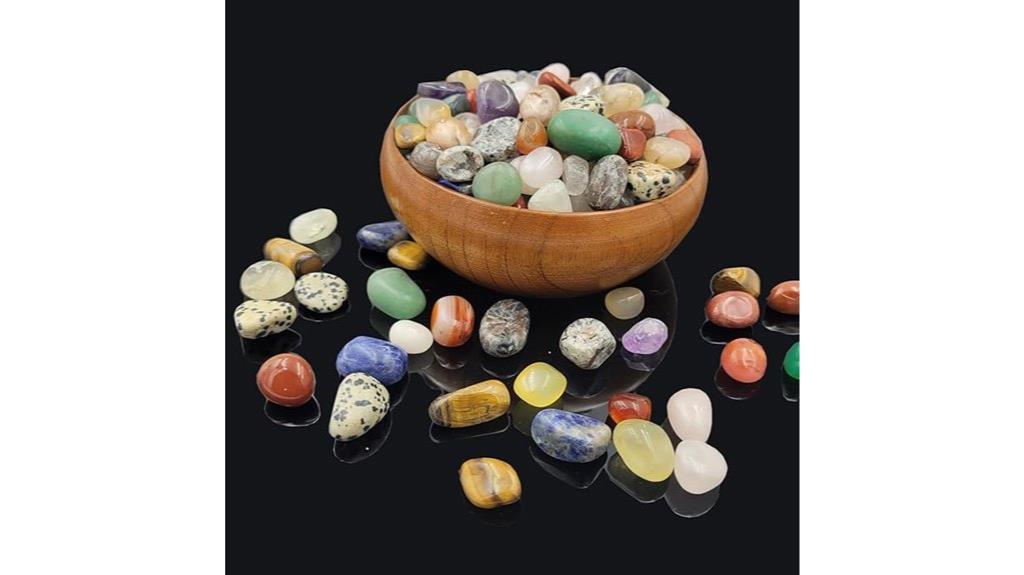 mini tumbled crystal set