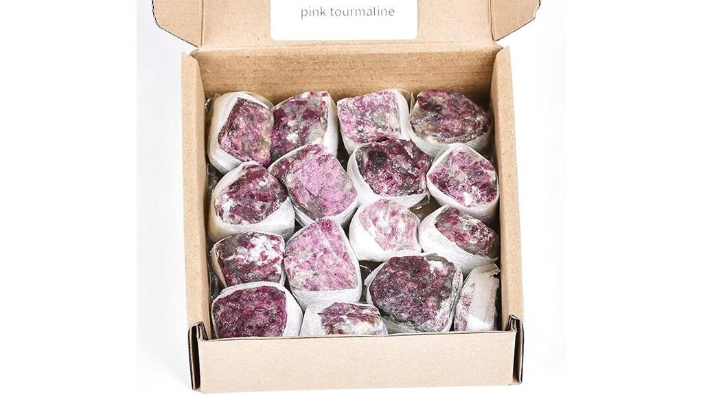 mixed raw healing stones