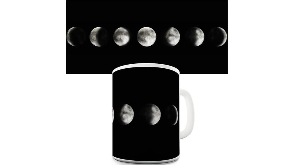 moon themed ceramic mug