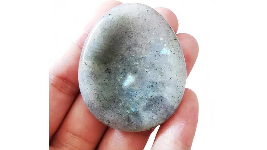 moonstone water drop worry stone