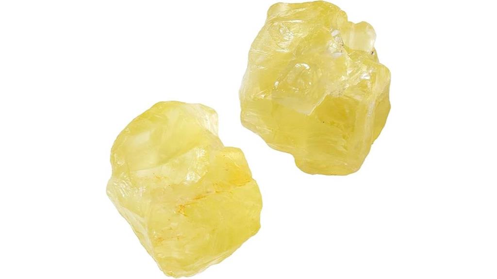 natural citrine crystal set