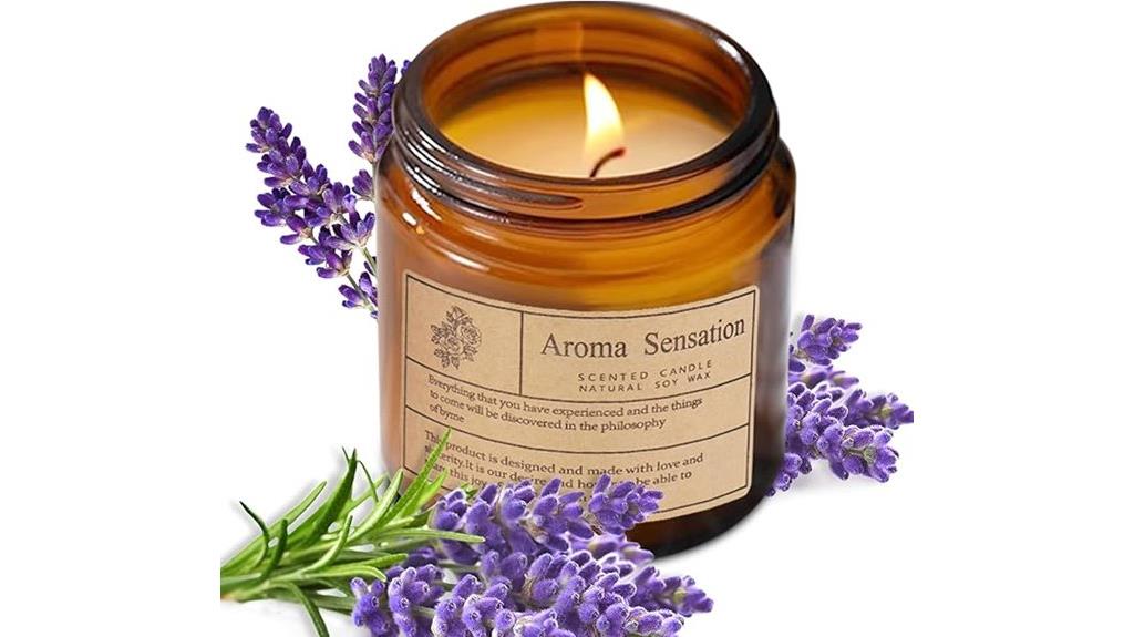 organic lavender candle collection