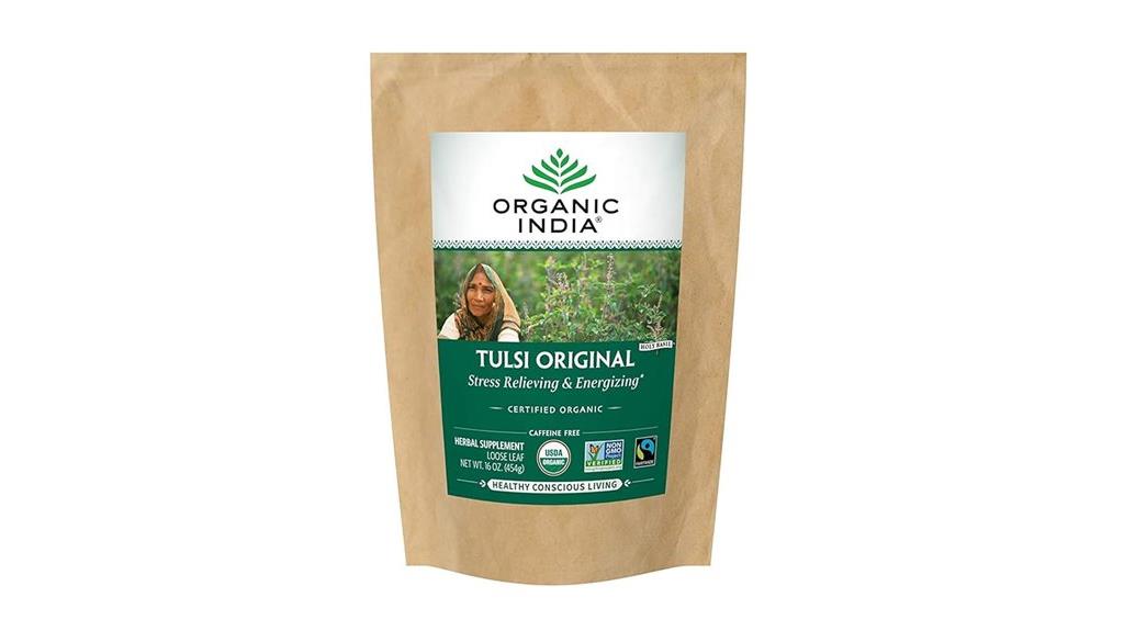 organic tulsi tea bag