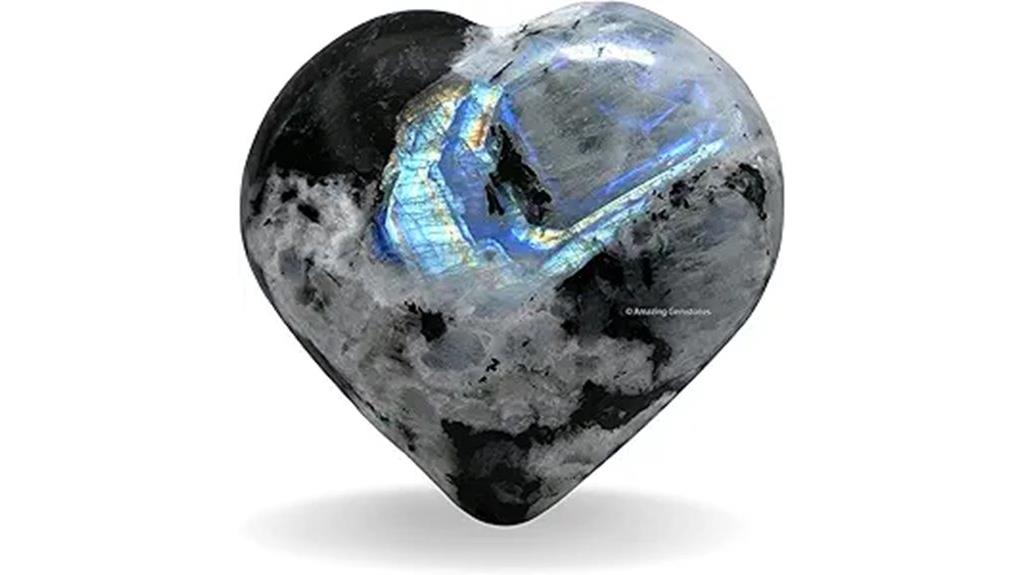 rainbow moonstone healing heart