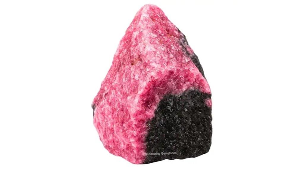 raw rhodonite healing crystals