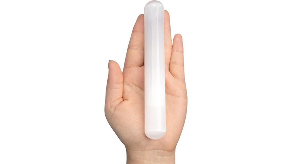 selenite crystal wand 6 inches