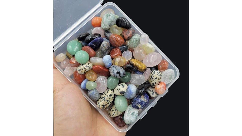 set of 100 healing stones