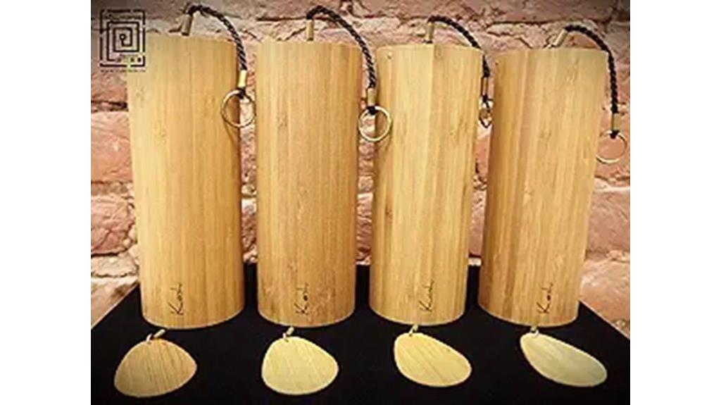 set of four chimes