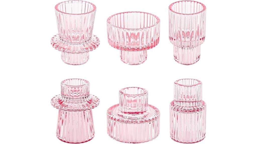 set of six taper candles