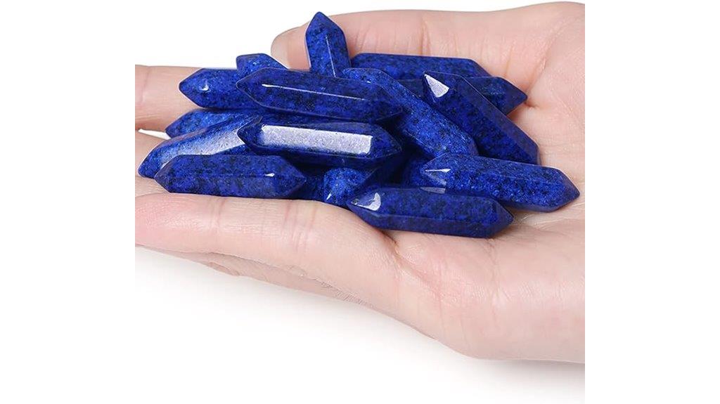 set of ten lapis lazuli wands