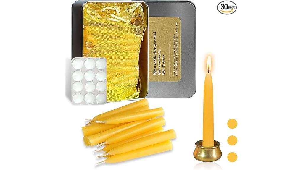 set of thirty mini tapers