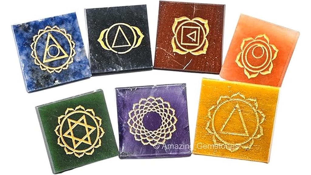 seven chakra crystal pyramid