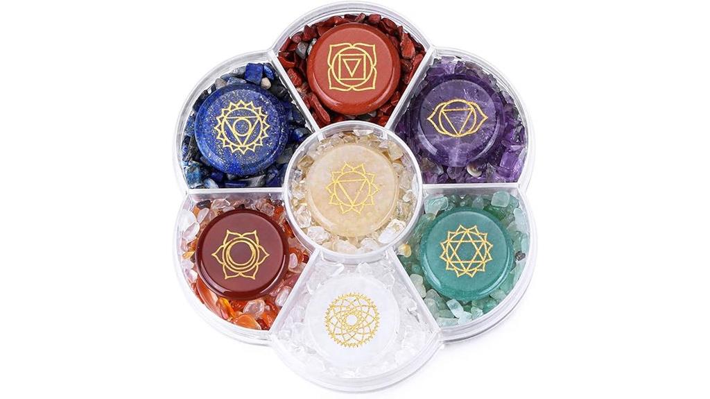 seven chakra crystal set
