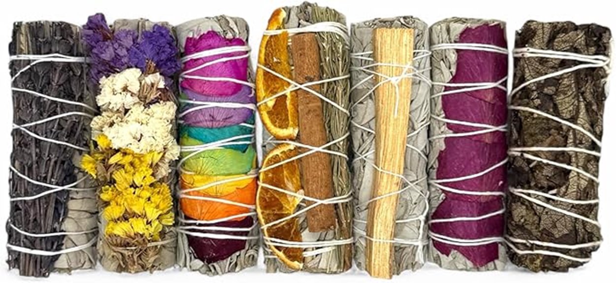 seven plant smudging gift set